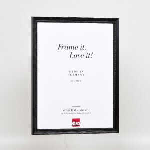 Cornice per foto in legno profilo 48 nera 30,5x91,5 cm vetro antiriflesso