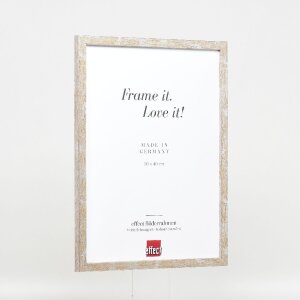 Effect Holzrahmen Profil 51 antiksilber 40x40 cm Antireflexglas