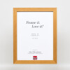 Cornice effetto legno Profilo 52 rovere 23x70 cm Vetro antiriflesso