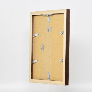 Cornice in legno effetto Profilo 52 marrone scuro 50x50 cm vetro antiriflesso