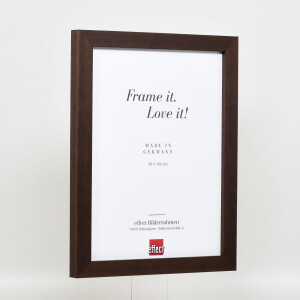 Cornice in legno effetto Profile 52 marrone scuro 10,5x14,8 cm vetro antiriflesso