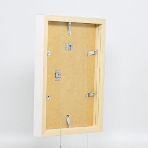 Cornice effetto legno profilo 55 bianco 10x10 cm vetro antiriflesso