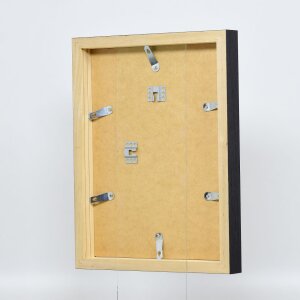 Cornice effetto legno profilo 55 nero 28x35 cm vetro antiriflesso