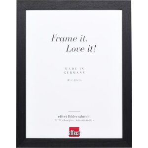 Cornice effetto legno Profilo 55 nero 42x59,4 cm Vetro...
