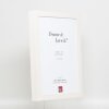 Cornice effetto legno profilo 55 bianco 50x100 cm vetro antiriflesso