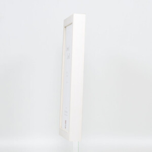Cornice effetto legno profilo 55 bianco 62x93 cm vetro antiriflesso