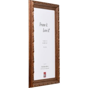 Effect Holzrahmen Profil 63 Barockstil braun 25x50 cm