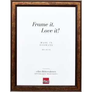 Effect Holzbilderrahmen Profil 64 braun 60x90 cm mit...