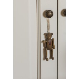 Ciondolo orso marrone con cuore