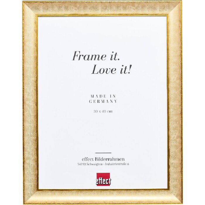 Effect Holzrahmen Profil 68 elfenbein 25x80 cm mit Antireflexglas