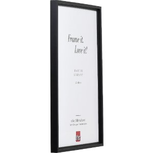 Cornice per foto in legno Effect Profilo 69 Nero 13x18 cm con vetro antiriflesso