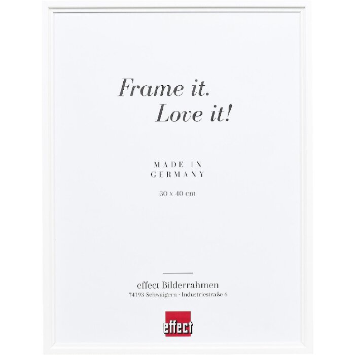 Cornice per foto in legno Effect Profilo 69 Bianco 10,5x14,8 cm con vetro antiriflesso