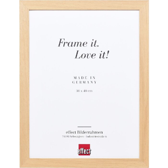 Cornice per foto in legno Effect Profilo 71 Rovere 28x35 cm Vetro antiriflesso