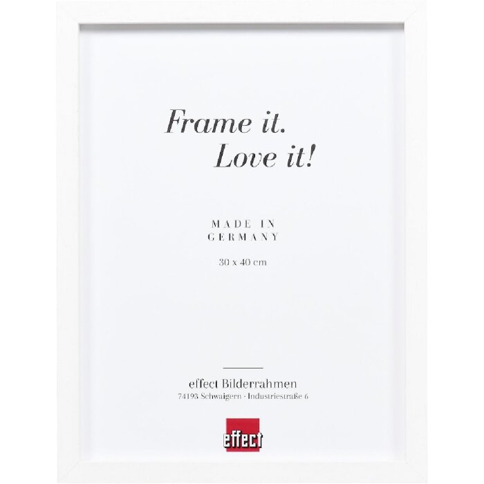 Cornice per foto in legno Effect Profilo 74 Bianco 50x70 cm Vetro antiriflesso