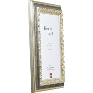 Cornice per foto in legno Effect Profilo 80 Argento 25x50 cm con vetro antiriflesso