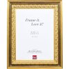 Cornice per foto in legno Effect Profilo 80 Oro 50x100 cm con vetro antiriflesso