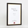 Cornice effetto legno profilo 85 nero 9x13 cm vetro antiriflesso