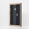 Cornice effetto legno profilo 85 nero 50x60 cm vetro antiriflesso