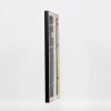 Cornice effetto legno profilo 85 nero 50x60 cm vetro antiriflesso