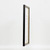 Cornice effetto legno profilo 85 nero 61x91,5 cm vetro antiriflesso