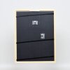Telaio effetto legno profilo 89 bianco 9x13 cm vetro antiriflesso
