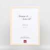 Telaio effetto legno profilo 89 bianco 9x13 cm vetro antiriflesso