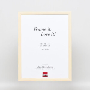 Telaio effetto legno profilo 89 bianco 10x15 cm vetro antiriflesso