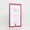 Cornice in legno effetto profilo 89 viola 13x13 cm vetro antiriflesso