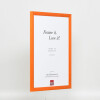 Telaio effetto legno profilo 89 salmone 15x20 cm vetro antiriflesso