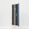 Telaio effetto legno profilo 89 blu 18x27 cm vetro antiriflesso