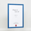 Cornice in legno effetto profilo 89 blu 21x28 cm vetro antiriflesso