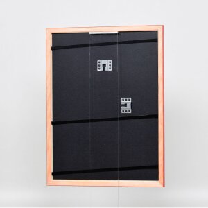 Telaio effetto legno profilo 89 rosso 25x50 cm vetro antiriflesso