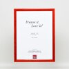 Telaio effetto legno profilo 89 rosso 25x50 cm vetro antiriflesso