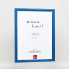 Telaio effetto legno profilo 89 blu 25x50 cm vetro antiriflesso