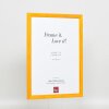 Telaio effetto legno profilo 89 marrone chiaro 28x35 cm vetro antiriflesso