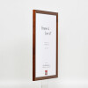 Telaio in legno effetto profilo 89 marrone scuro 29,7x42 cm vetro antiriflesso