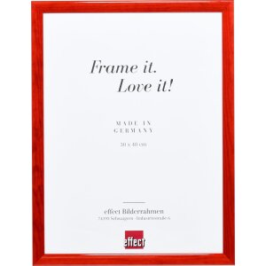 Telaio effetto legno profilo 89 rosso 35x50 cm vetro...