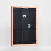 Telaio effetto legno profilo 89 rosso 40x40 cm vetro antiriflesso