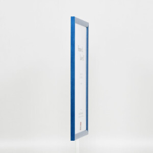 Telaio effetto legno profilo 89 blu 40x50 cm vetro antiriflesso