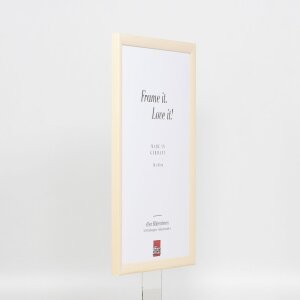 Telaio effetto legno profilo 89 bianco 40x60 cm vetro antiriflesso