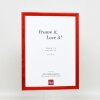 Telaio in legno effetto Profilo 89 rosso 42x59,4 cm Vetro antiriflesso