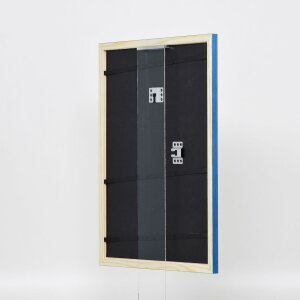 Telaio effetto legno profilo 89 blu 42x59,4 cm vetro antiriflesso