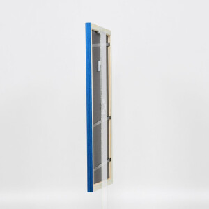Telaio effetto legno profilo 89 blu 42x59,4 cm vetro antiriflesso