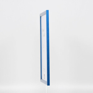 Telaio effetto legno profilo 89 blu 42x59,4 cm vetro antiriflesso