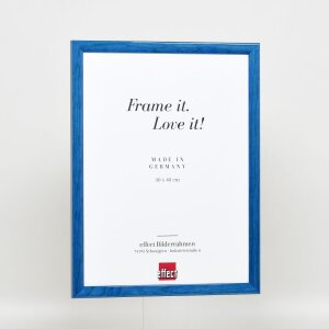 Telaio effetto legno profilo 89 blu 42x59,4 cm vetro antiriflesso
