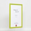 Cornice in legno effetto Profilo 89 verde 42x59,4 cm Vetro antiriflesso
