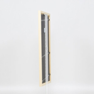 Telaio effetto legno profilo 89 bianco 50x50 cm vetro antiriflesso