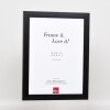 Cornice effetto 2310 nero 60x80 cm vetro antiriflesso