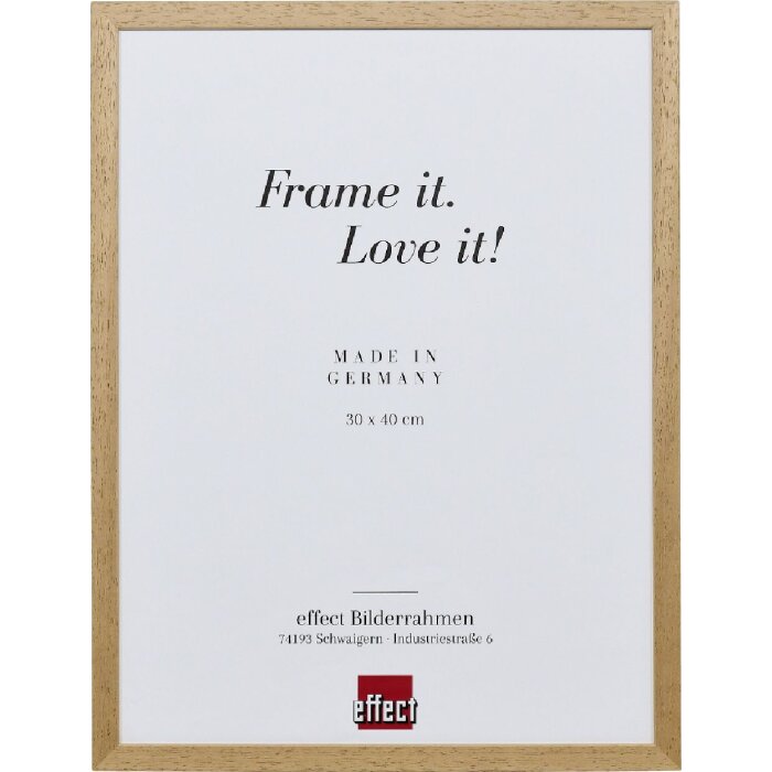 Cornice per foto in legno Effect Profilo 2330 Rovere 18x32 cm con vetro antiriflesso
