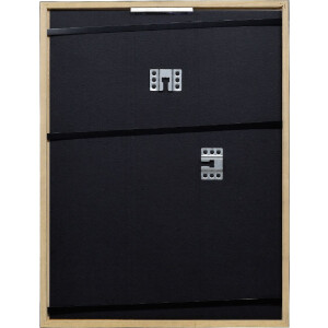 Cornice in legno Effetto Profilo 2330 Nera 30x30 cm con vetro antiriflesso